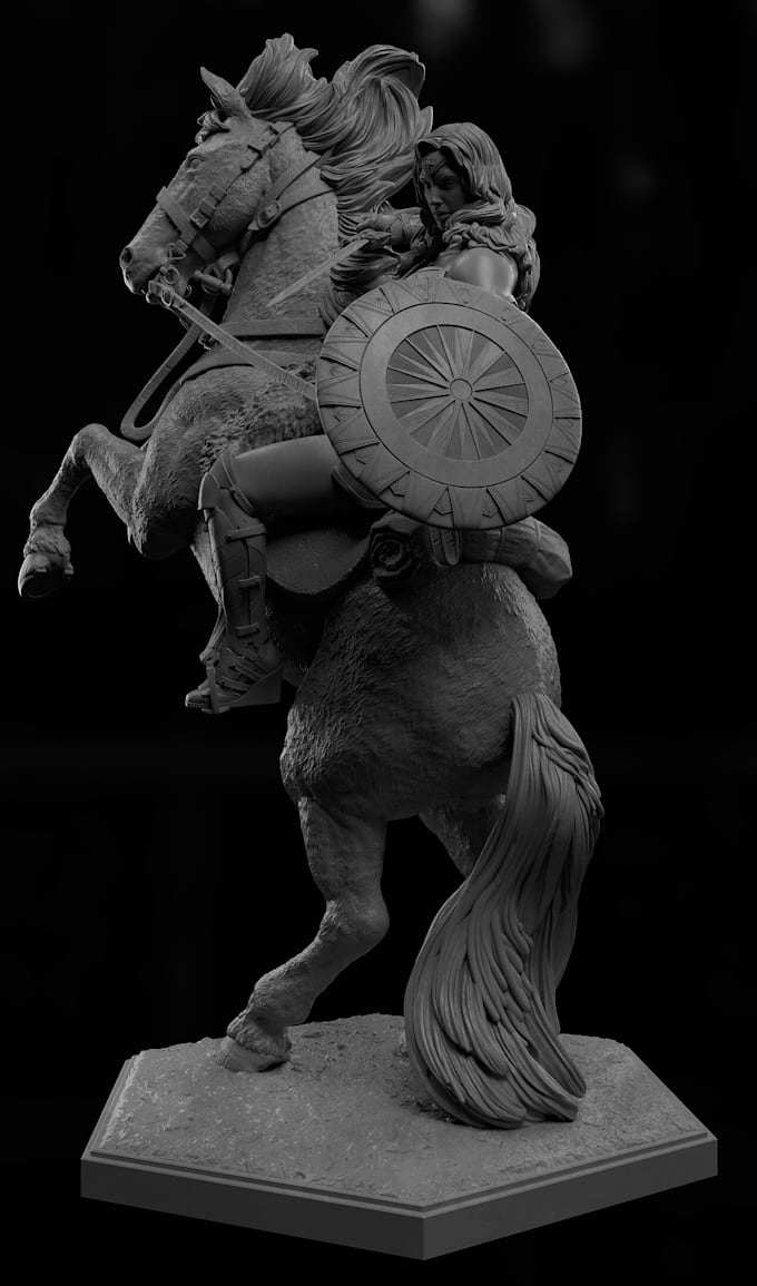 Gig Preview - Sculpture 3d model, stl printing file, zbrush sculptor, idol, helmet, miniature