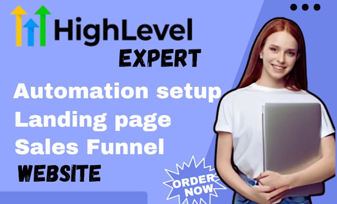 Gig Preview - Do gohighlevel sales funnel, ghl website, ghl landing page and automation setup