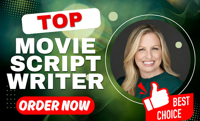 Gig Preview - Do script writer screen writing movie script screenplay writer tv script editing