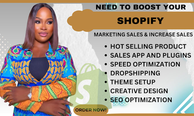 Gig Preview - Do shopify marketing, shopify store promotion, and boost shopify sales