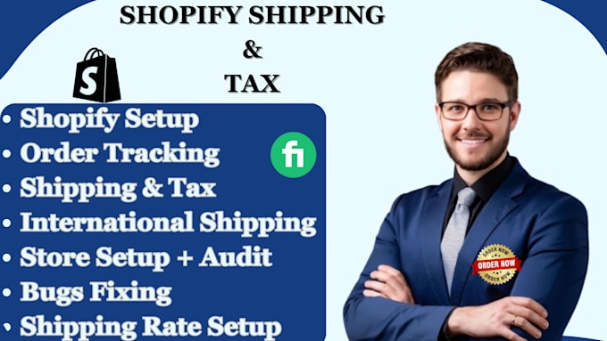 Gig Preview - Fixed and setup your shopify shipping and tax shopify tax and duties