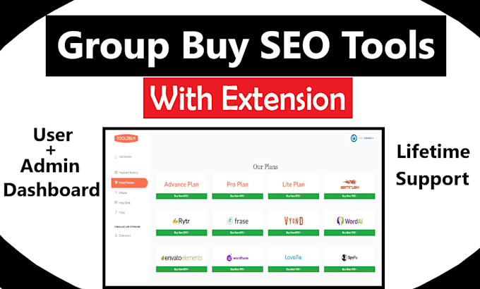 Gig Preview - Develop group buy SEO tools site using amember pro with extension