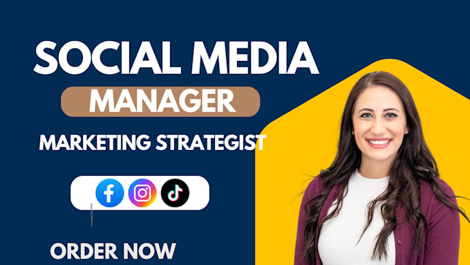 Gig Preview - Do social media marketing manager, fb ads, instagram, tiktok ads marketing