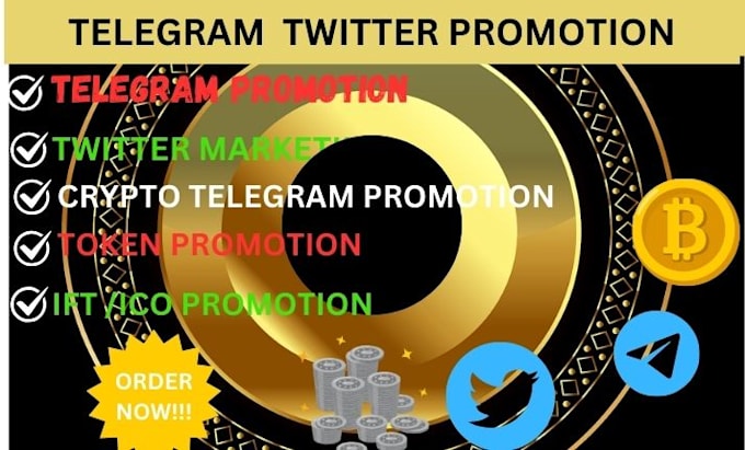 Gig Preview - Do organic growth with twitter x promotion or crypto telegram marketing