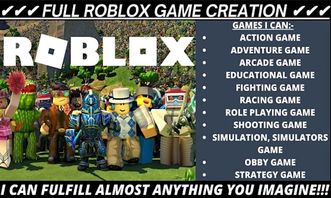 Gig Preview - Roblox obby game development roblox gfx gui design amazing lua scripting ui