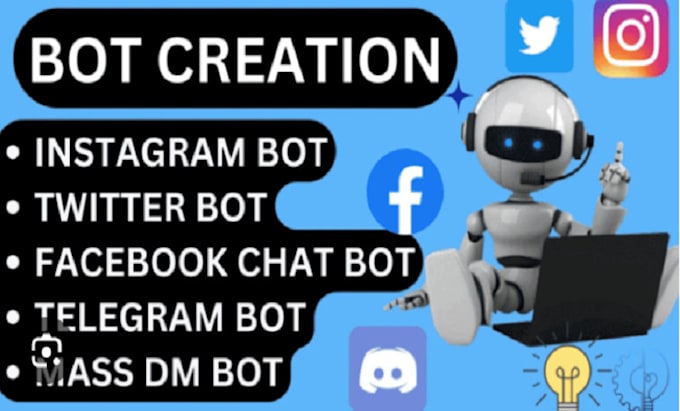 Bestseller - create automated tiktok bot, live streaming bot, instagram api bot, youtube bot