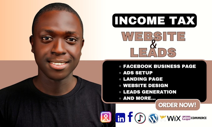 Gig Preview - Generate income tax leads tax website income tax website leads generation