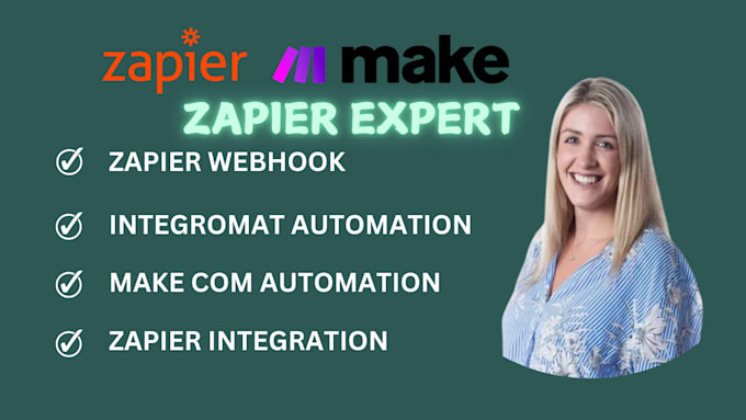 Gig Preview - Setup zapier integromat automation, webhook integration, make com expert