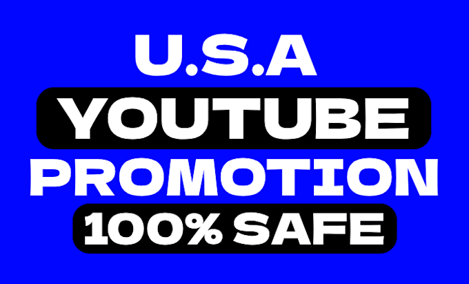 Gig Preview - Do organic USA youtube video promotion to active USA audience