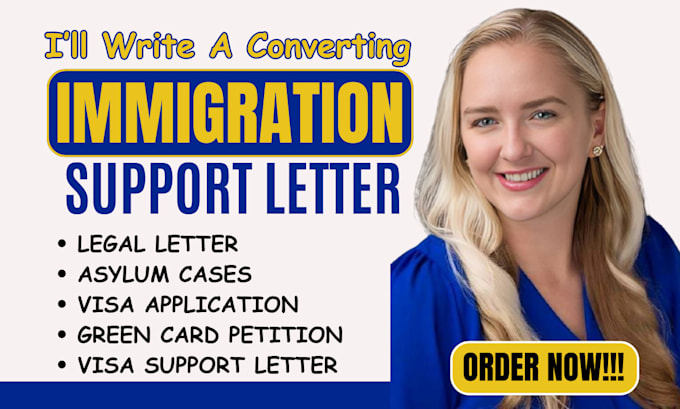 Gig Preview - Craft an immigration business plan support opinion letter for visa application