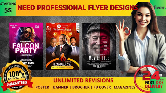 Bestseller - design professional flyer designs in 24 hours