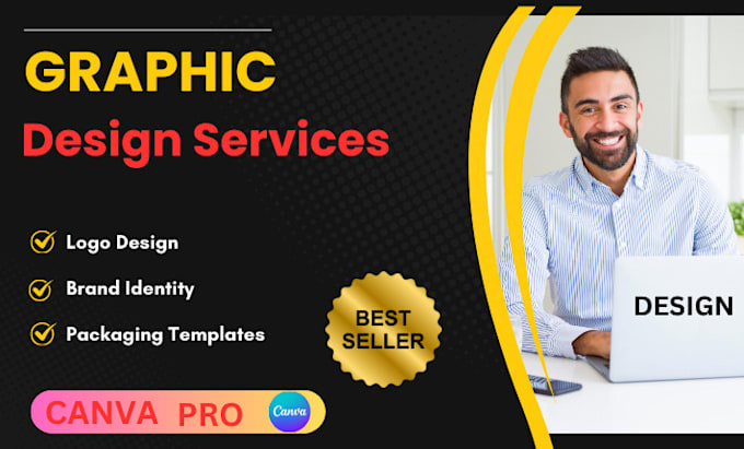 Gig Preview - Be your professional graphic designer expert with 5 years of experience