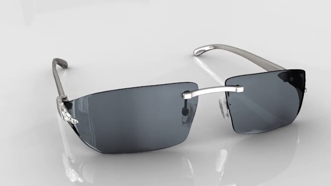 Gig Preview - Realistic 3d modeling sunglasses render 3d eyewear product design and animation