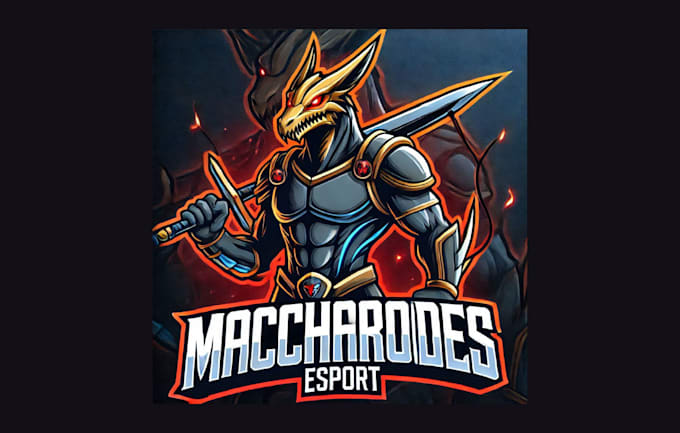 Bestseller - make machaeroides esport mascot logo with creative concepts