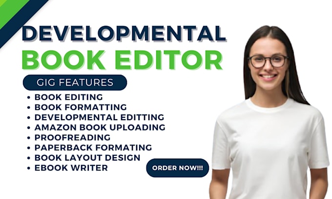 Gig Preview - Developmental editor proofread format your book novel journal memoir book editor