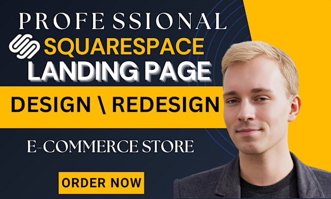 Gig Preview - Design a responsive squarespace landing page and develop squarespace website