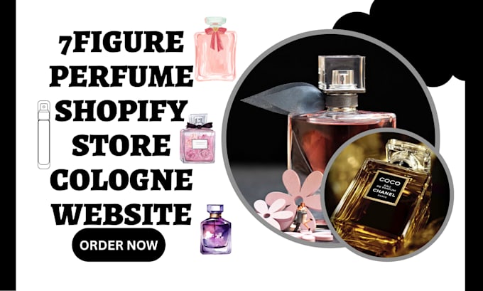 Gig Preview - Design 7 figure perfume shopify store cologne store perfume dropshiping website