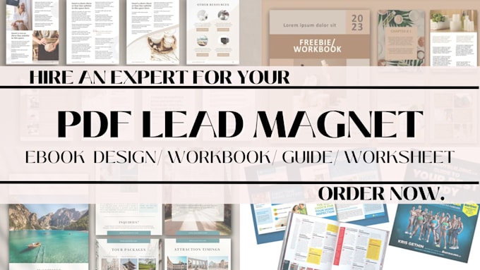 Gig Preview - Design, lead magnet ebook, workbook, worksheet, journal, tracker, study guide