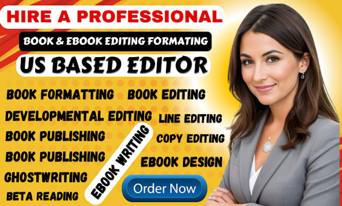 Gig Preview - Developmental editing beta reading  book editing ebook formatting children ebook