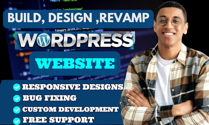 Gig Preview - Build and develop a custom HTML websites, responsive website for your business