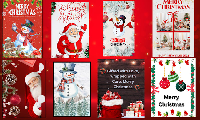 Gig Preview - Create christmas card, invitation card or greeting card design