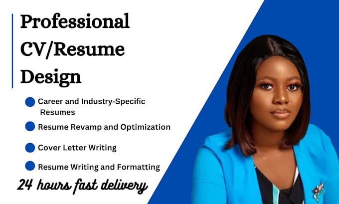 Gig Preview - Design professional resume design, CV writing, cover letter