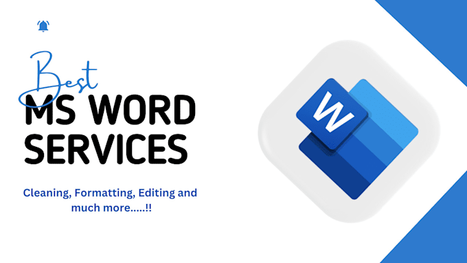 Gig Preview - Be your ms word expert