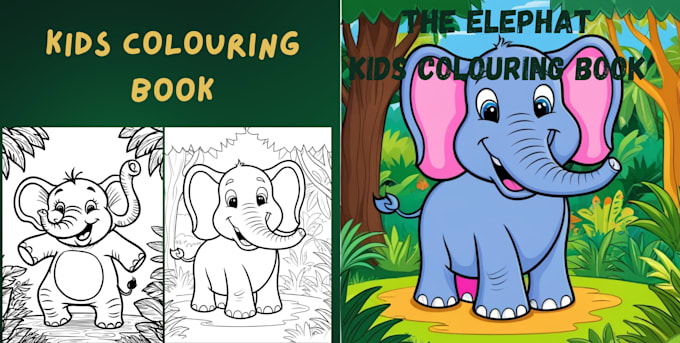 Gig Preview - Create an amazing children colouring book, kids book KDP formatting, book cover