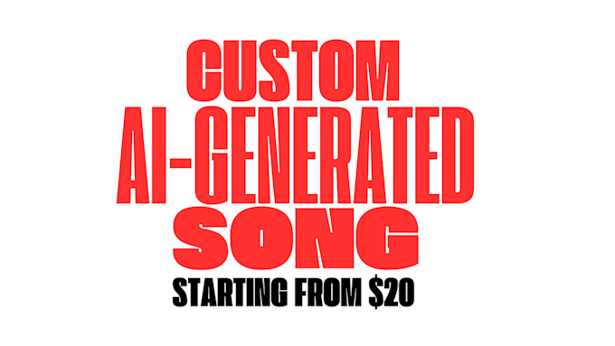 Gig Preview - Create a custom ai generated song for you in 3 hours