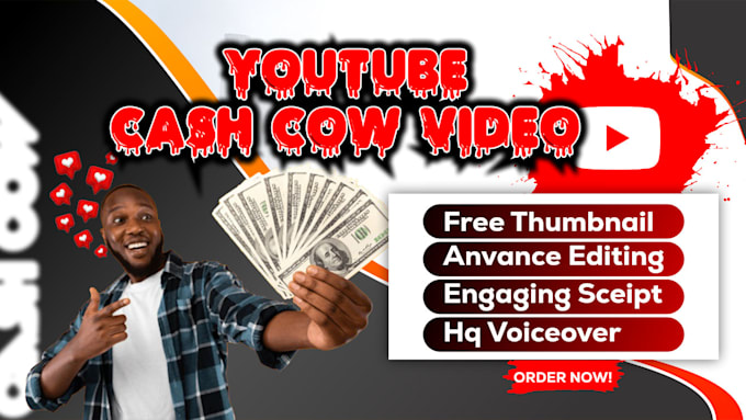 Gig Preview - Make youtube cash cow video and faceless cash cow automation