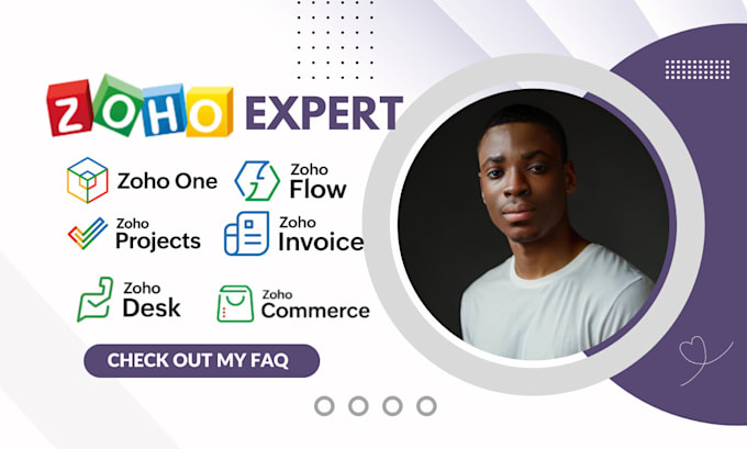 Gig Preview - Setup zoho one zoho flow zoho project zoho commerce zoho invoice zoho desk