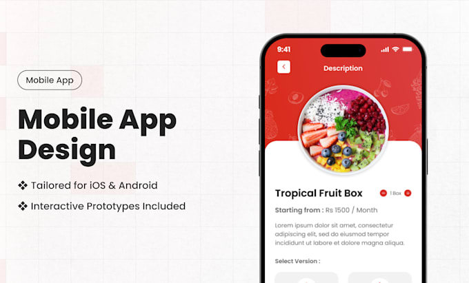 Gig Preview - Design a creative and accessible mobile application in figma