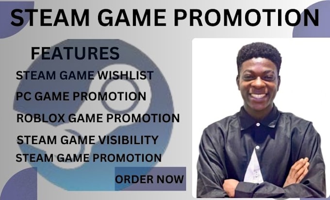 Gig Preview - Drive steam game promotion to increase visibility and wishlist game marketing