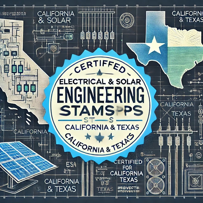 Gig Preview - Do certified electrical and solar engineering stamps for california and texas