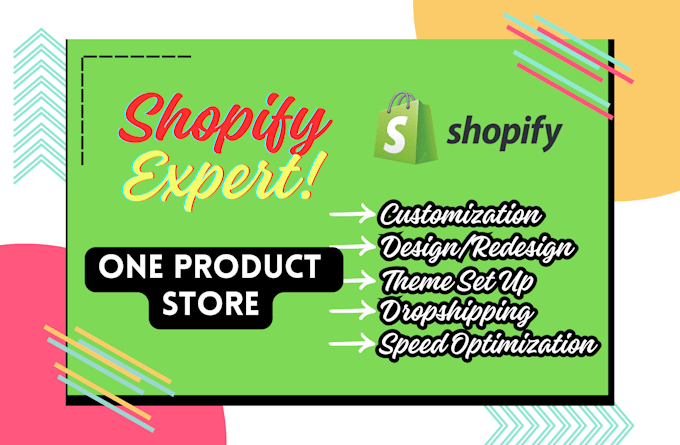 Gig Preview - Create a one product shopify dropshipping store or shopify website