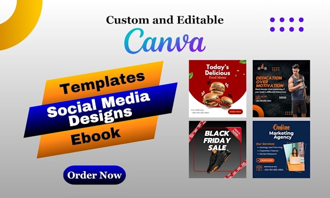 Gig Preview - Be your creative virtualassistant for canva social media planner template design