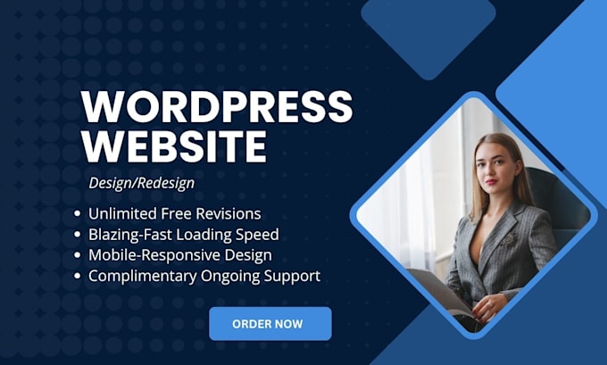 Gig Preview - Design and develop responsive wordpress business website