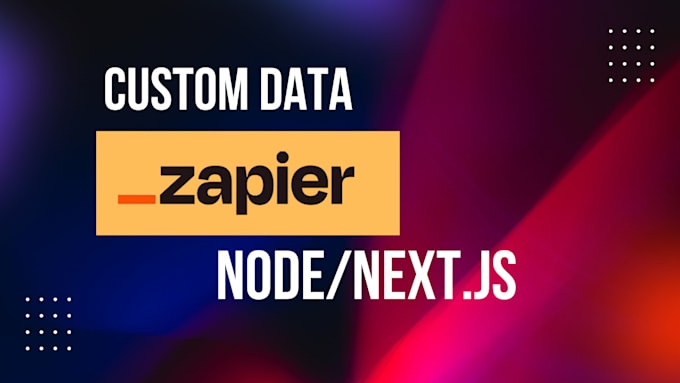 Gig Preview - Do zapier slack integration with node and react or next js with db data