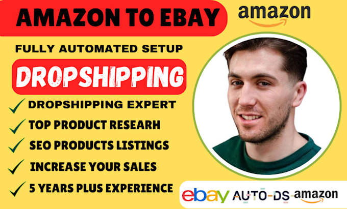 Gig Preview - Do amazon to ebay dropshipping products listing fbm 2 step dropshipping amazon