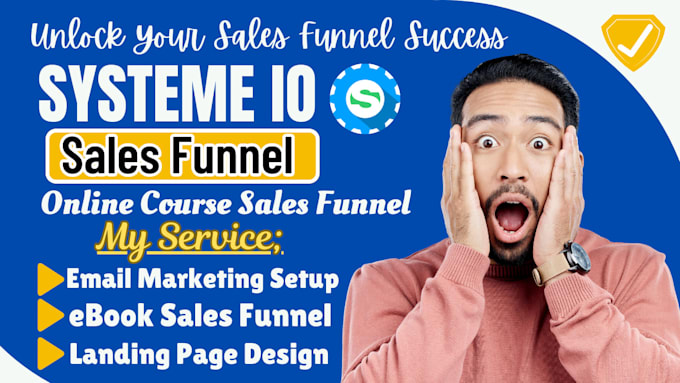 Gig Preview - Do systeme io sales funnel ebook sales funnel online course sales funnel