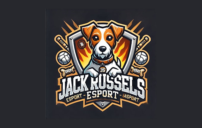 Gig Preview - Do unique jack russell esport mascot logo for your company