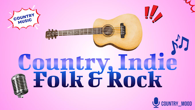 Gig Preview - Be your country folk indie pop music producer and songwriter