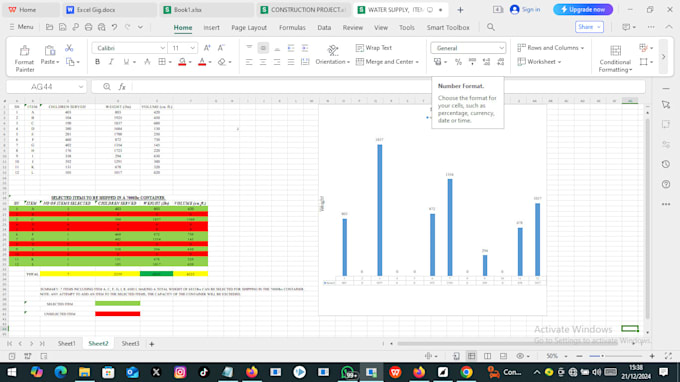 Gig Preview - Create professional excel spreadsheets and google sheets