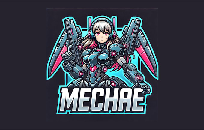 Gig Preview - Create unique mecha girl esport mascot logo for your brand