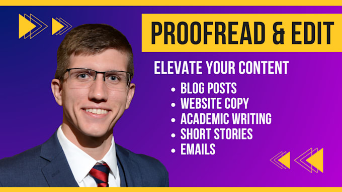 Gig Preview - Proofread, edit, and rewrite any of your content