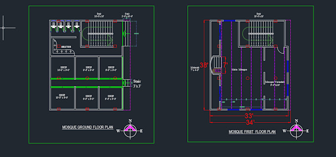 Bestseller - draw 2d architectural floor plans in autocad and design the building