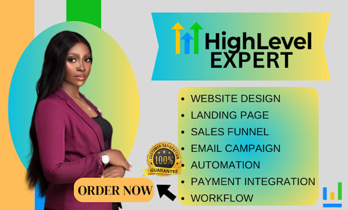 Gig Preview - Gohighlevel landing page gohighlevel website go high level salesfunnel