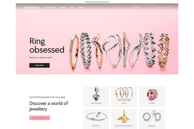 Gig Preview - Shopify jewelry website, wix jewelry website, necklaces, engagement rings, rings