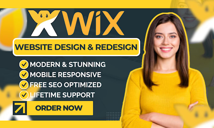 Gig Preview - Build wix website design wix website redesign wix ecommerce website development