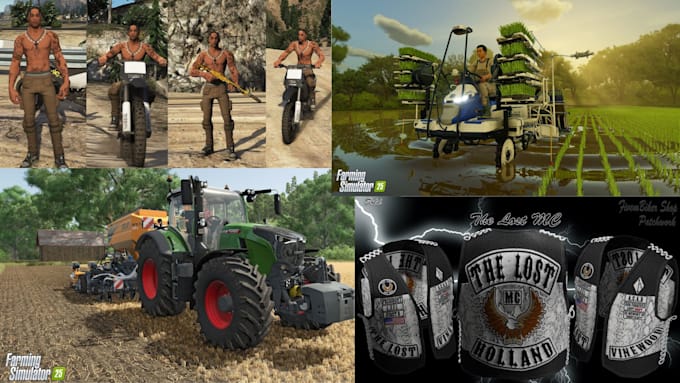 Gig Preview - Develop farming simulator 25 fivem skin,mc kuttes fivem face